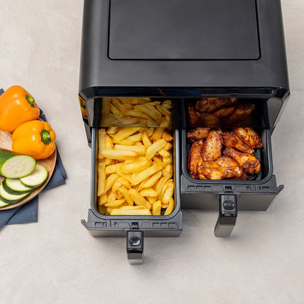 Horkovzdušná fritéza s dvojitým košem 2X4L 2400W - 182068