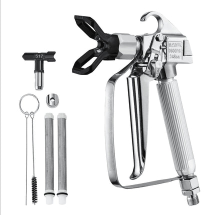 Airless Paint Sprayer Gun Kit, 3600 PSI, 517 Tip