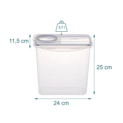 Vzduchotěsné dózy na potraviny, 3.7L, 6 ks