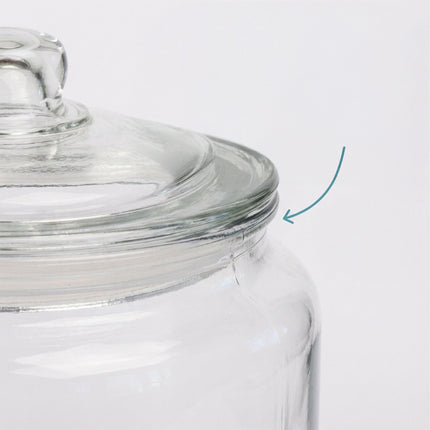Airtight Glass Storage Jar with Silicone Seal