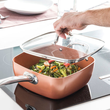 Univerzální měděná sada pánví 5v1 Coppans InnovaGoods 4 kusy