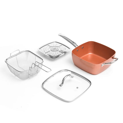 Univerzální měděná sada pánví 5v1 Coppans InnovaGoods 4 kusy
