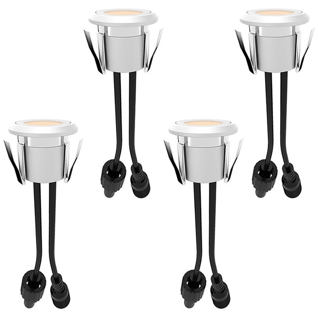 Allan sada zápustných svítidel do terasy 4 ks vč. adaptéru 12V 3000K 10lm IP67