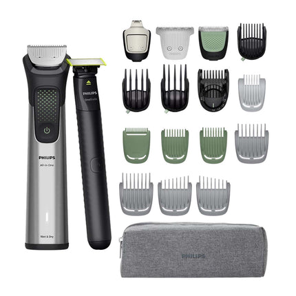 Zastřihovač All-in-One, nerezová ocel, 20 nástavců, výdrž 120 min