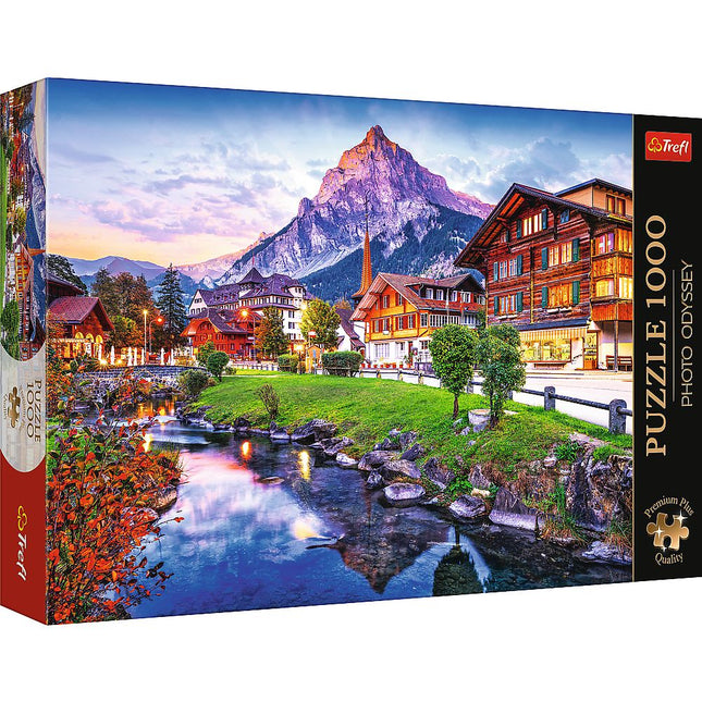 Puzzle Alpská vesnice 1000 dílků Premium Plus pro dospělé