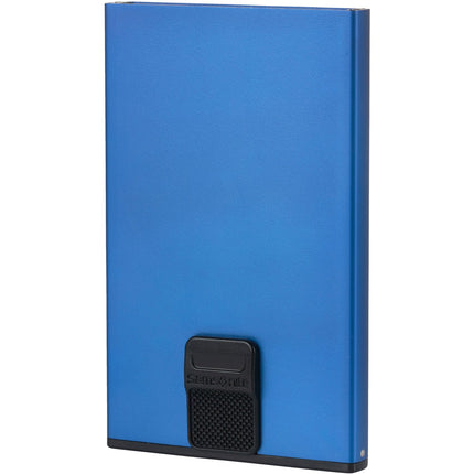 Peněženka Alu Fit s RFID ochranou modrá