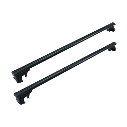Aluminium Roof Bars, Black, 124 cm – Universal Fit