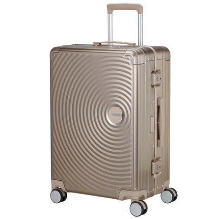 Hliníkový kufr Soundbox, střední, bronzový, 68 cm