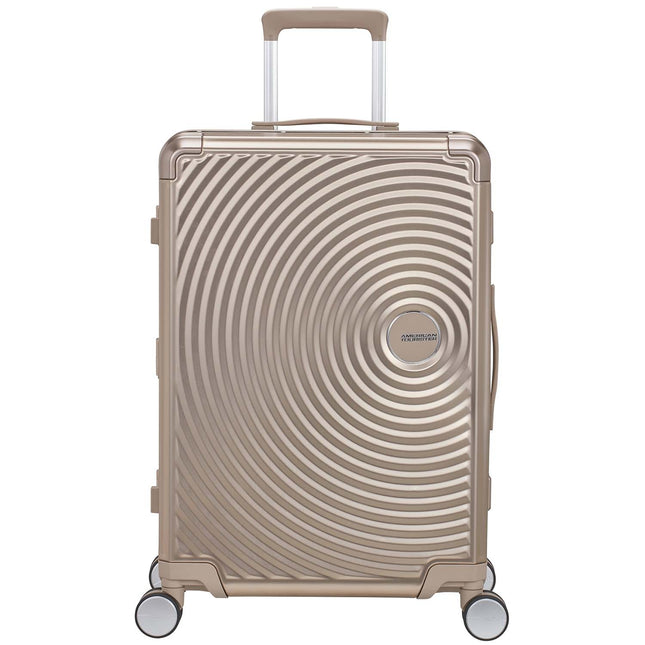 Hliníkový kufr Soundbox, střední, bronzový, 68 cm