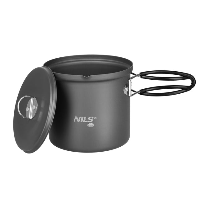 Hliníkový cestovní hrnec s víkem, objem 1000ml