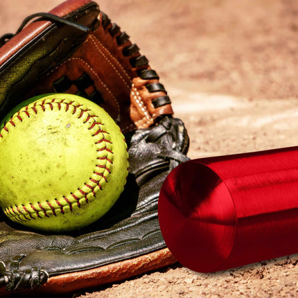 Hliníková baseballová pálka, červená