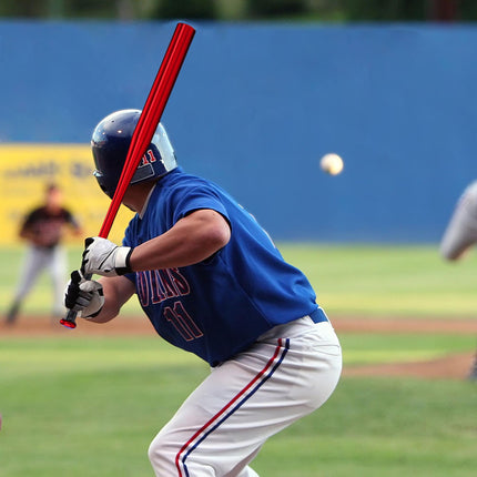 Hliníková baseballová pálka, červená