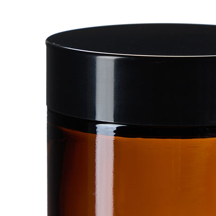 Kelímky na krém z jantarového skla, 60 ml, UV ochrana, těsné