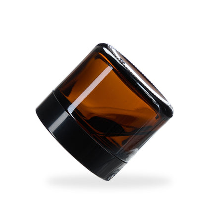 Kelímky na krém z jantarového skla, 60 ml, UV ochrana, těsné