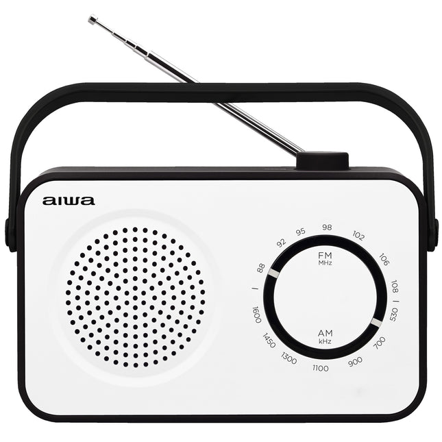 Analogové rádio bílé