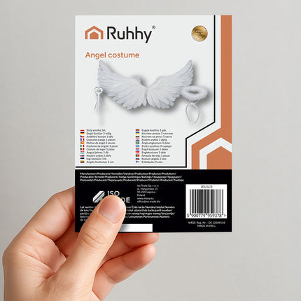 Angel Wings Costume Set with Halo and Wand
