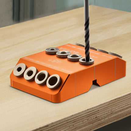 Angle Drill Guide Jig, 30–45–90, 4 Sizes, Aluminum