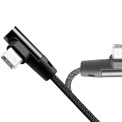 Úhlový USB-C kabel USB 2.0 max 15W 0.3m