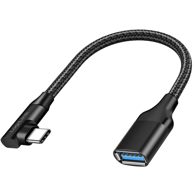 Úhlový USB-C kabel USB 3.2 15W 0.2m