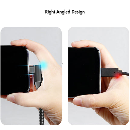 Úhlový USB-C kabel USB 3.2 15W 0.2m
