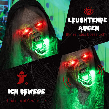 Animated Halloween Decoration with Lights and Sound, 183 cm