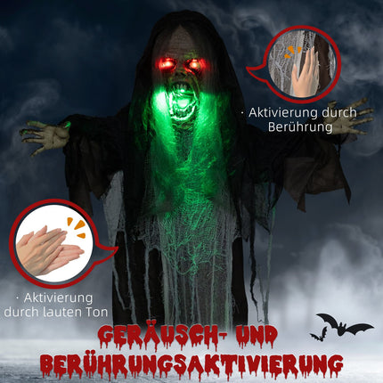 Animated Halloween Decoration with Lights and Sound, 183 cm