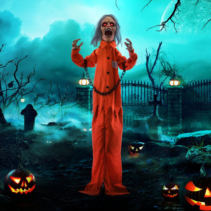 Pohyblivá halloweenská dekorace se zvukovými a světelnými efekty