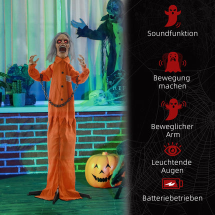 Pohyblivá halloweenská dekorace se zvukovými a světelnými efekty