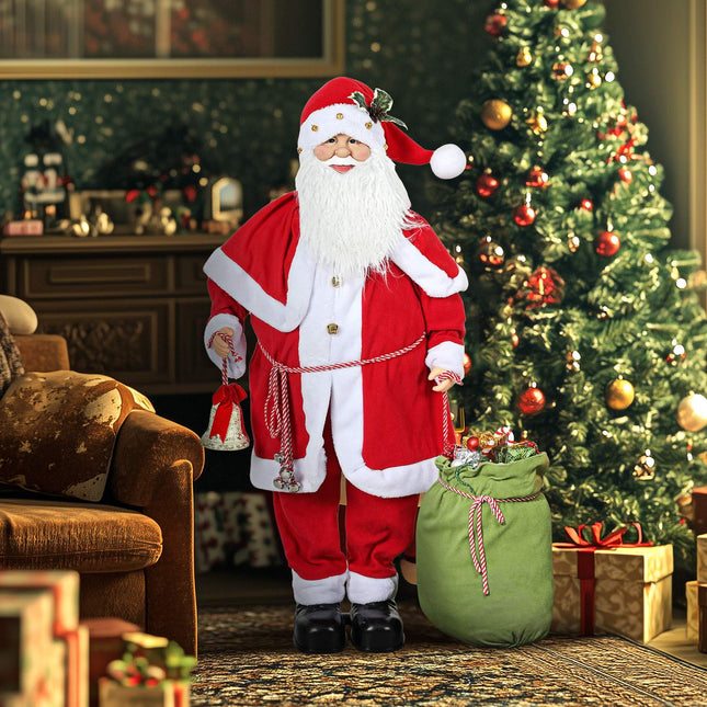 Pohyblivý Santa Claus s hudbou a pohybem, do interiéru