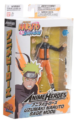 Figurka Anime Heroes Naruto s příslušenstvím, 16 cm - Uzumaki Naruto Sage Mode