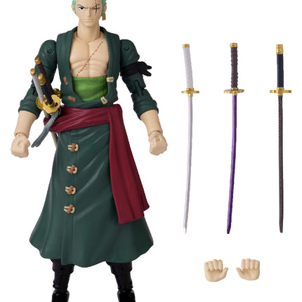 Anime Heroes Once Piece Figure With Accessories, 16 Cm - Roronoa Zoro