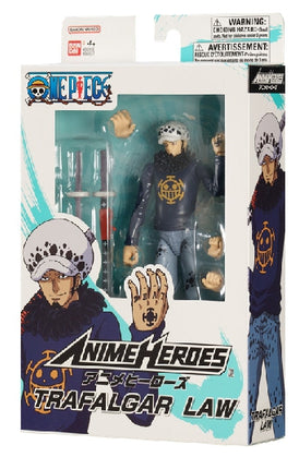 Figurka Anime Heroes One Piece s příslušenstvím, 16 cm - Trafalgar D. Law