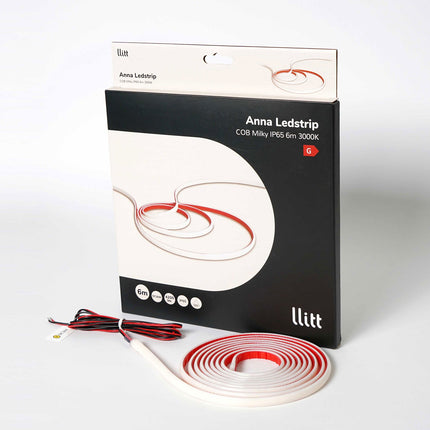Anna LED pásek COB-LED Milky bez transformátoru IP65 6m 3000K