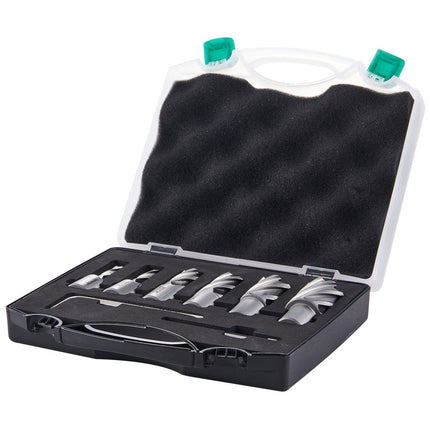 Annular Cutter Set, 6-Piece Weldon Shank M2AL HSS