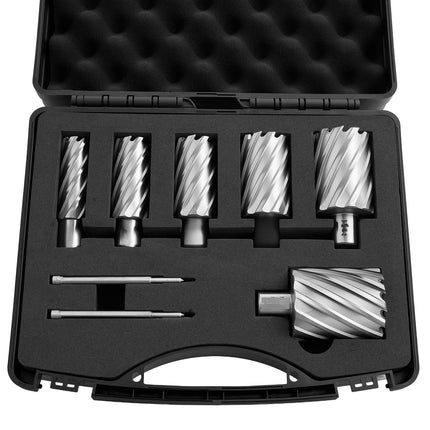 Annular Cutter Set, 8-Piece HSS Weldon Shank, 2 in