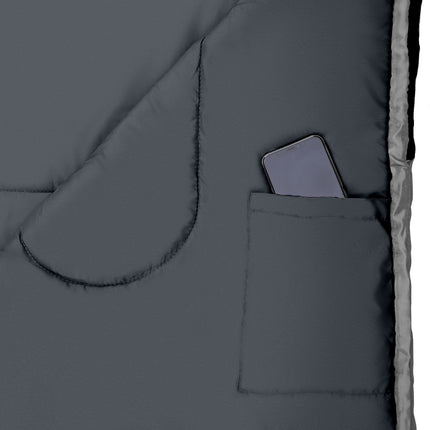 Anthracite-Orange Sleeping Bag, Size L