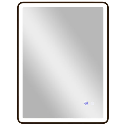 LED koupelnové zrcadlo proti zamlžení, stmívatelné, 80x60 cm