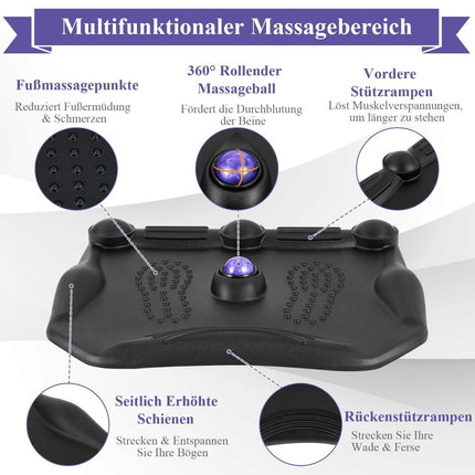 Anti-Ermüdungsmatte mit Massagepunkten &amp; 360° rollender Massageball-Stehmatte