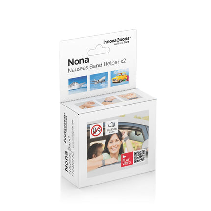 Náramek proti nevolnosti s akupresurním bodem Nei-Kuan Nona InnovaGoods (2 ks)