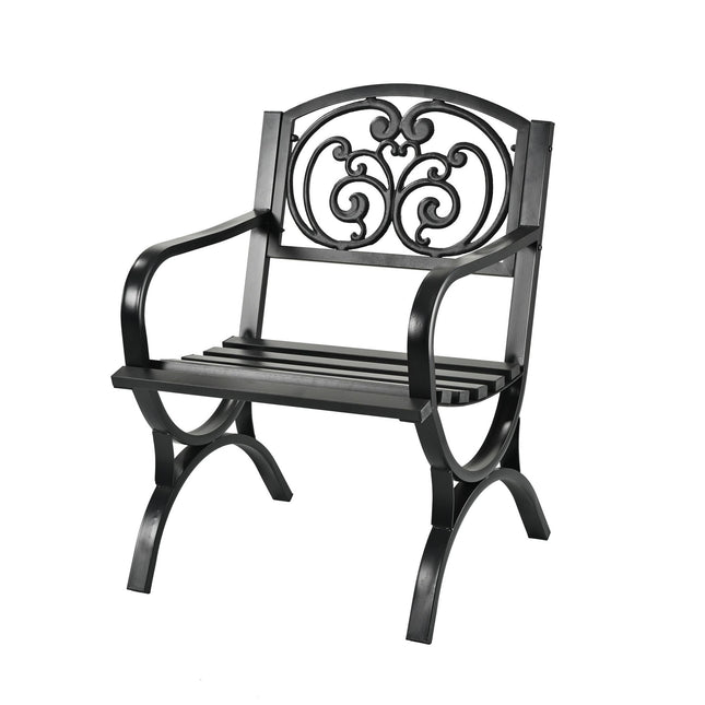 Antique Metal Garden Armchair – Vintage Outdoor Seating