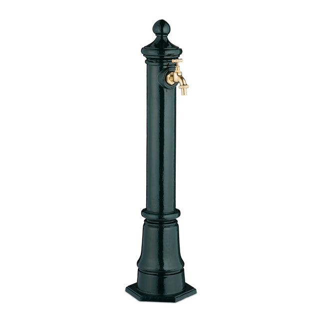 Kovová zahradní fontána v antickém stylu s kohoutkem, 80 cm