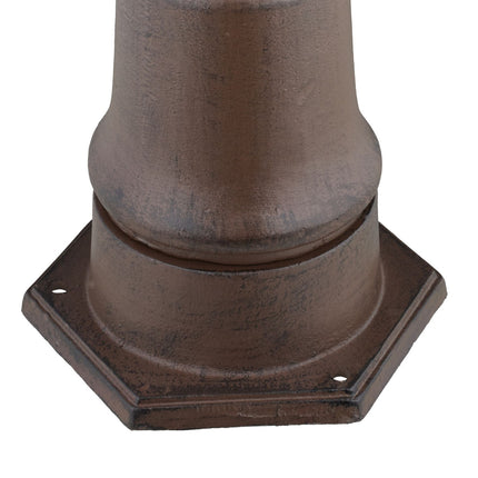 Kovová zahradní fontána v antickém stylu s kohoutkem, 80 cm