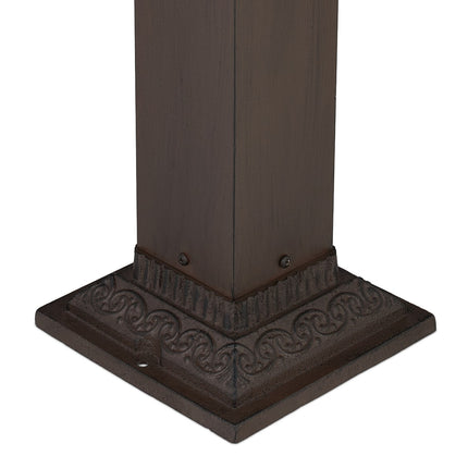 Kovová zahradní fontána v antickém stylu s kohoutkem, 81 cm