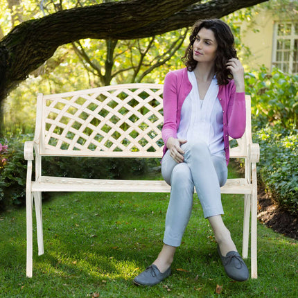 Antique Style Metal Garden Bench – Outdoor Seating