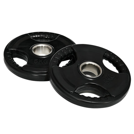 Pár gumových olympijských kotoučů Tri-Grip 5kg