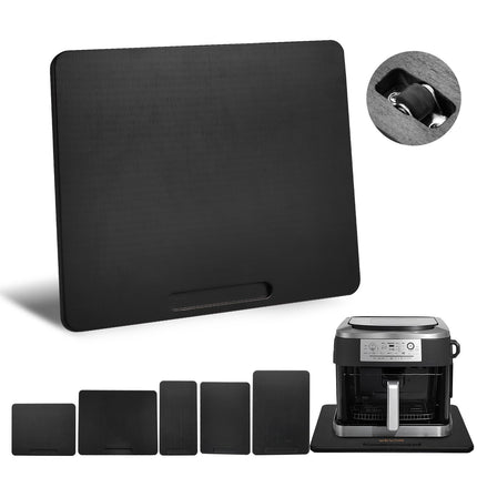 Appliance Slider Tray, 13 x 16 in, Silent Rubber Wheels
