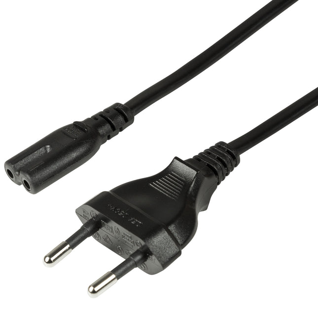 Přívodní kabel Euro – C7 černá 3m