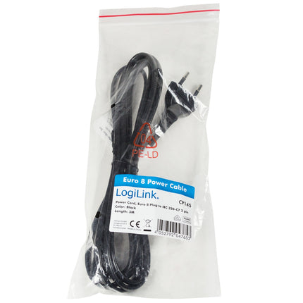 Přívodní kabel Euro – C7 černá 3m
