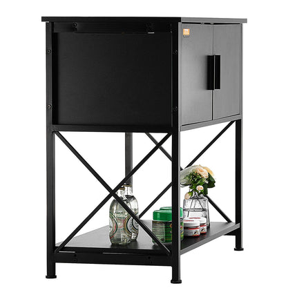 Aquarium Stand 29 Gallon, Storage Cabinet, Power Panel