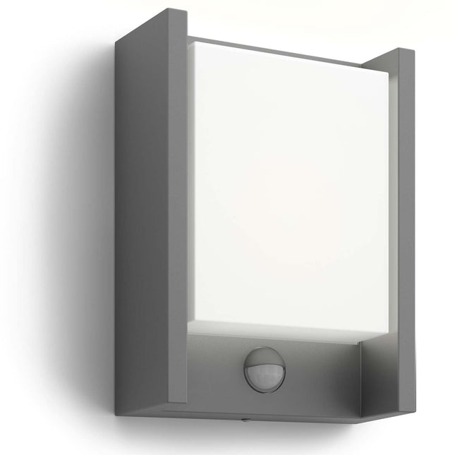 Arbor nástěnná lampa se senzorem Ultra Efficient LED 3.8W 800lm antracit